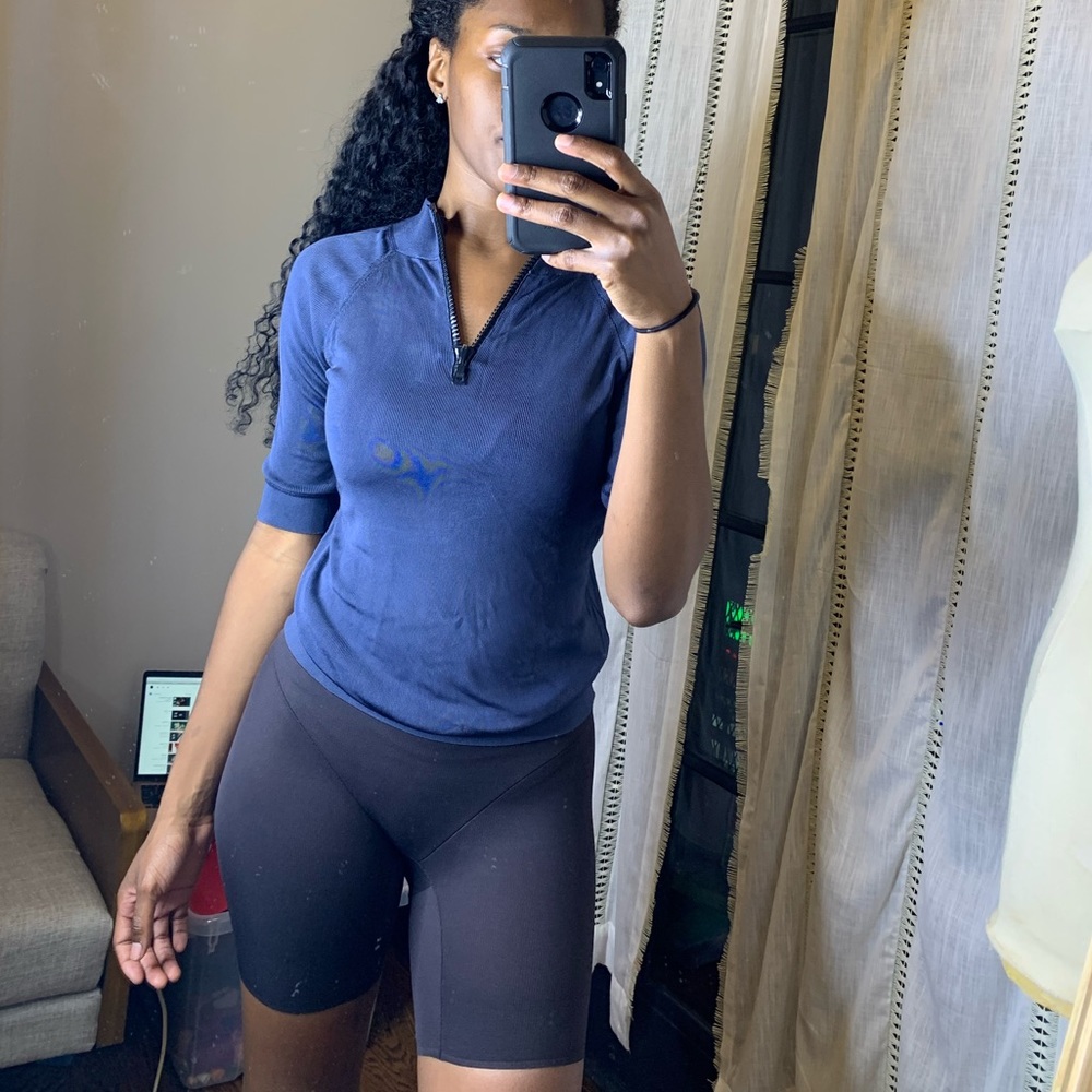 Authentic Prada Sporty Zip Up Blouse